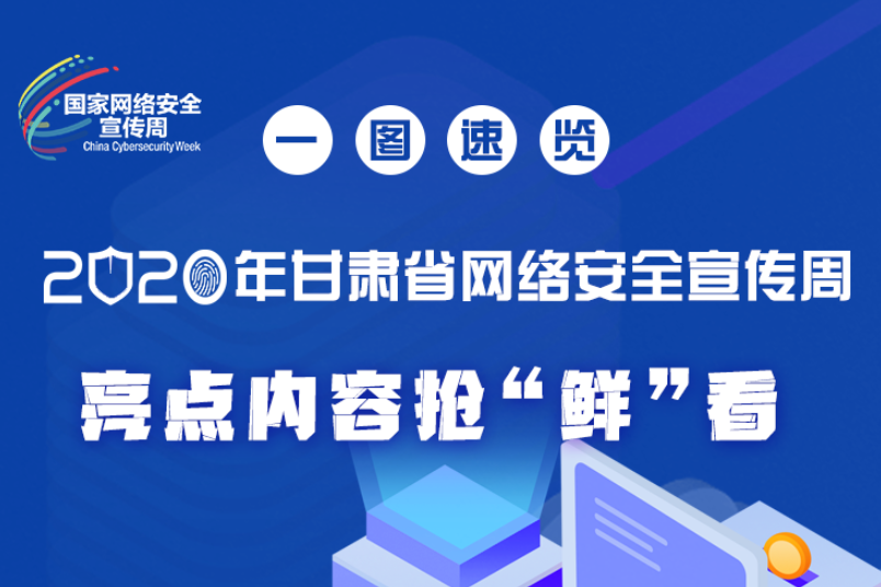一圖速覽2020年甘肅省網(wǎng)絡(luò)安全宣傳周，亮點(diǎn)內(nèi)容搶“鮮”看！