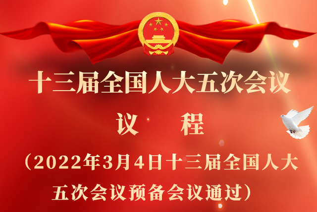 微海報|全國人大會議議程來了！