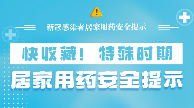 海報|快收藏！特殊時期，居家用藥安全提示→