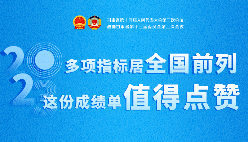 【聚焦2024甘肅兩會】3D海報|多項指標(biāo)居全國前列！甘肅這份成績單值得點(diǎn)贊