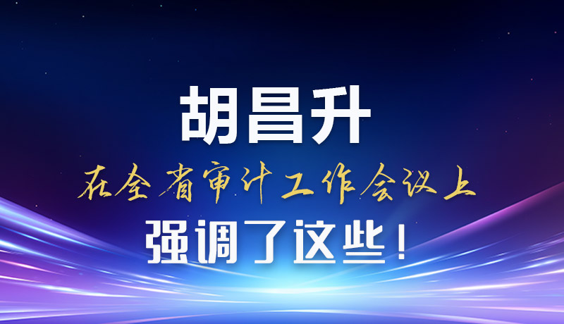 圖解|胡昌升在全省審計(jì)工作會(huì)議上強(qiáng)調(diào)了這些！