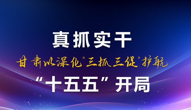圖解|真抓實(shí)干！甘肅以深化“三抓三促”護(hù)航“十五五”開局